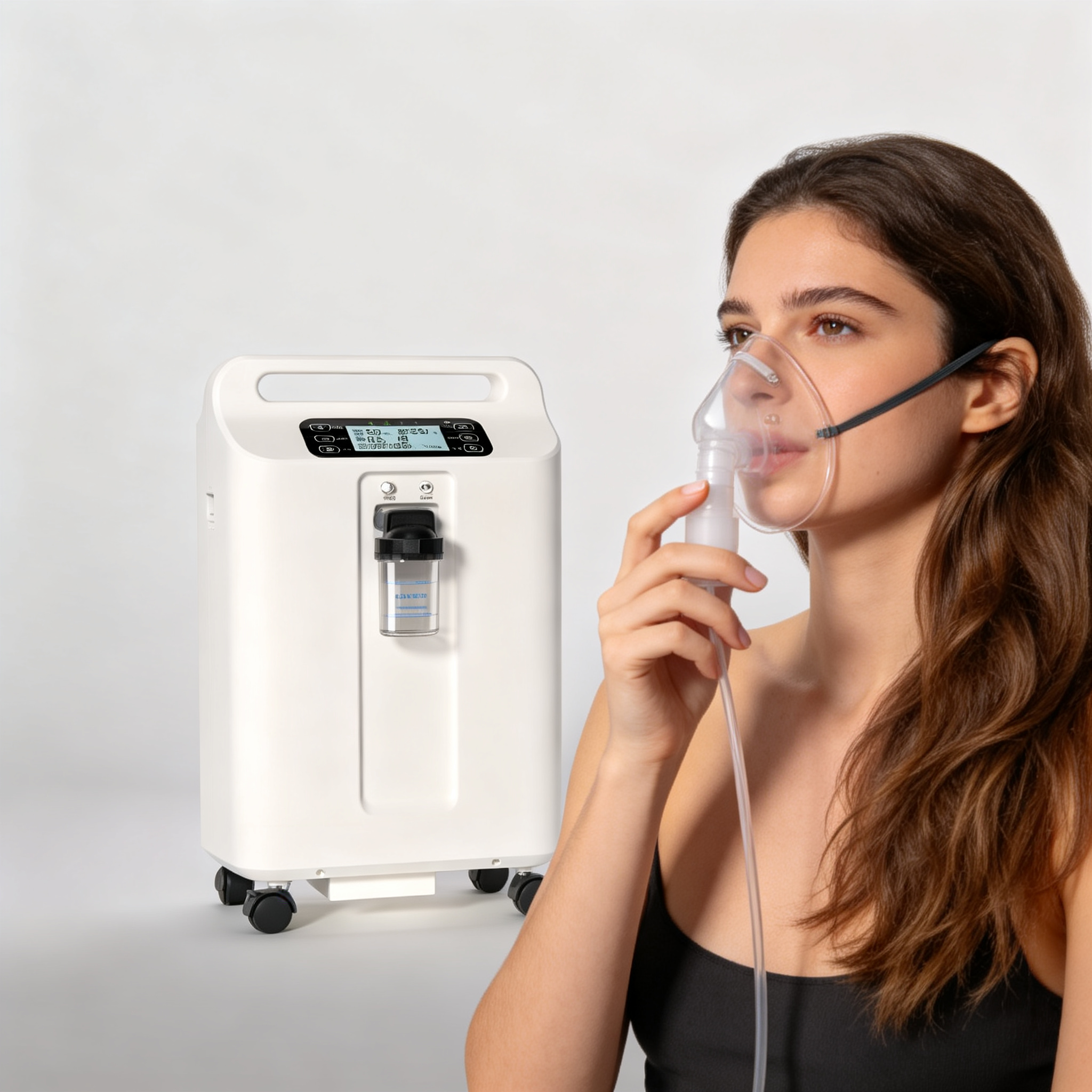 Medical 5L Oxygen Machine Supporting Simultaneous Oxygen Inhalation and Nebulization
