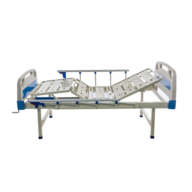 Hot Sale Hospital Furniture Equipment Health Care 2 Cranks Manual Two Function Medical Bed Price For Elderly