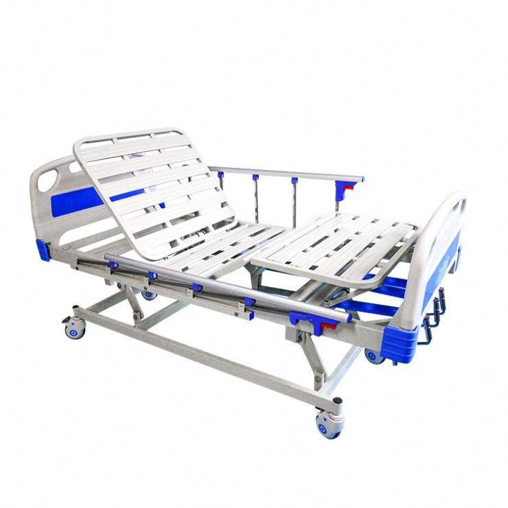 Made in China 3 Crank Manual ICU Medical Patient Nursing Patient Bed Used for Hospital And Clinic