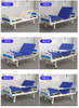 China Hospital Furniture Equipment Health Care Steel 2 Cranks Manual Two Function Hospital Beds Medical Bed Price for Elderly