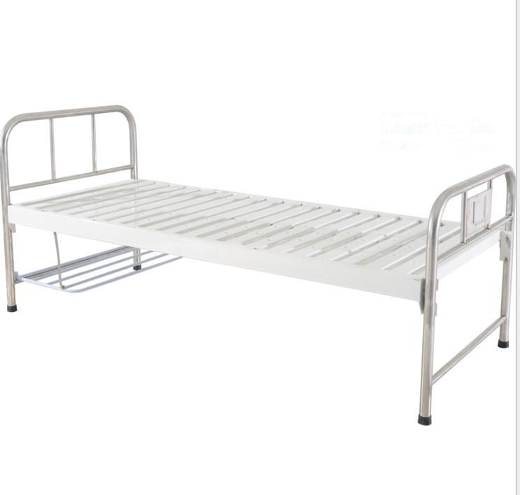 Stainless Steel Single Crank Medical Nursing Bed Hospital Bed