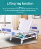 Multifunctional Hand Operated Home Care Bed Manual Hospital Medical Elderly Nursing Bed for Fome Use