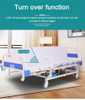 Multifunctional Hand Operated Home Care Bed Manual Hospital Medical Elderly Nursing Bed for Fome Use