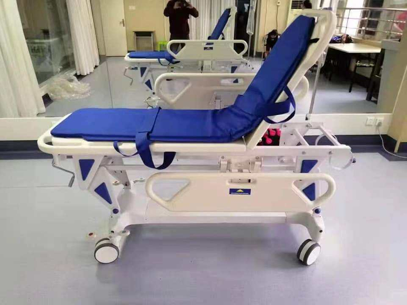 Hospital Emergency First Aid ICU Luxurious Flat Vehicle Patient Transfer Equipment Ambulance Stretcher Bed for Patient Room