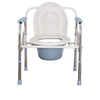 Wholesale Medical Portable Electric Wheelchair Toilet Chair With Bucket Patient Elderly Height Adjustable Folding Commode Chair