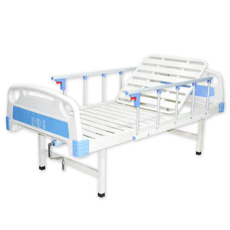 Adjustable Manual 1Crank Hospital Beds Patient Medical Bed