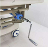 Hydraulic Manual Hospital Bed ABS Plastic Medical Emergency Stretcher Patient Transport Trolley