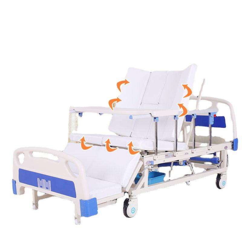 Multifunctional Hand Operated Home Care Bed Manual Hospital Medical Elderly Nursing Bed for Fome Use