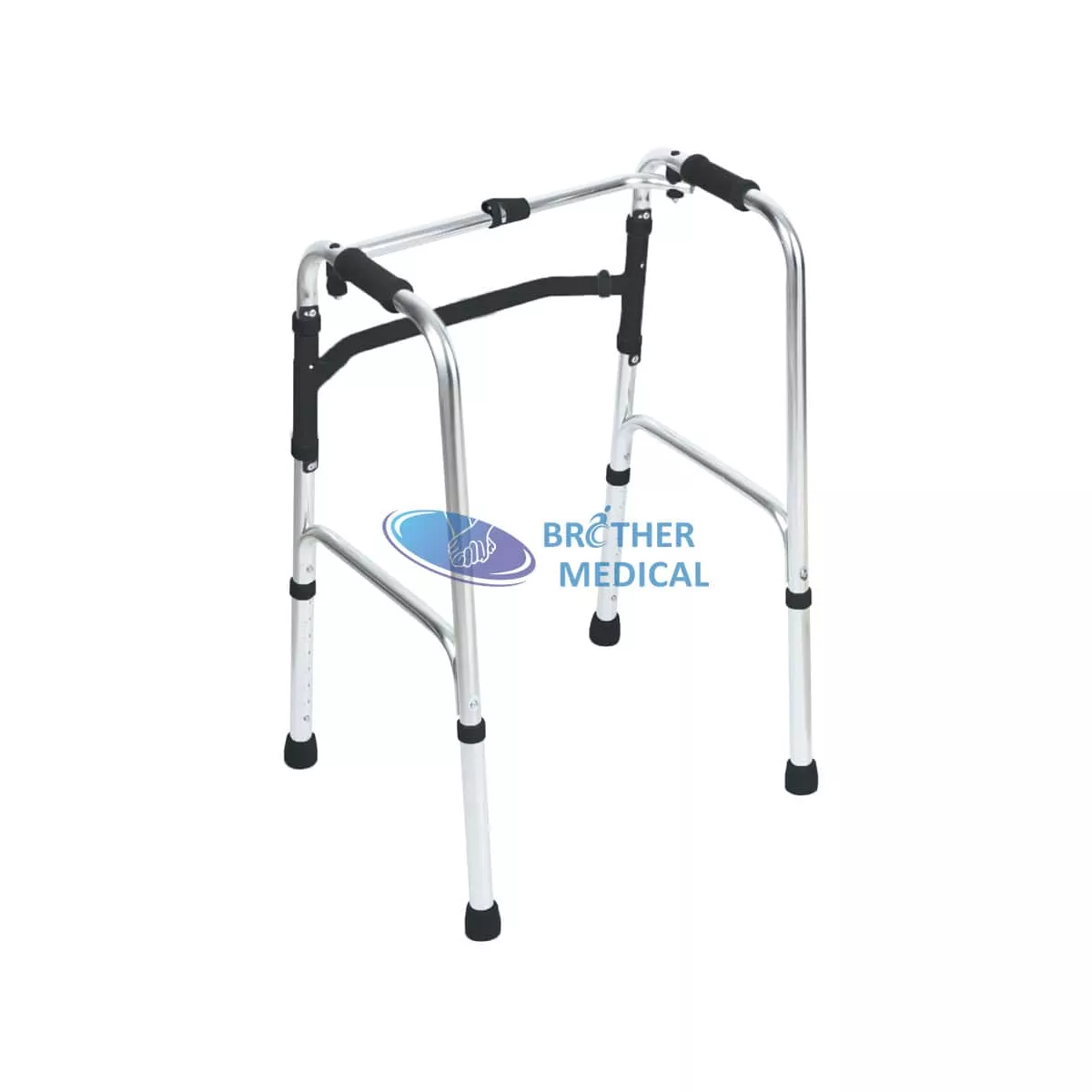 Height Adjustable Rehabilitation Walker With Seat For Elderly
