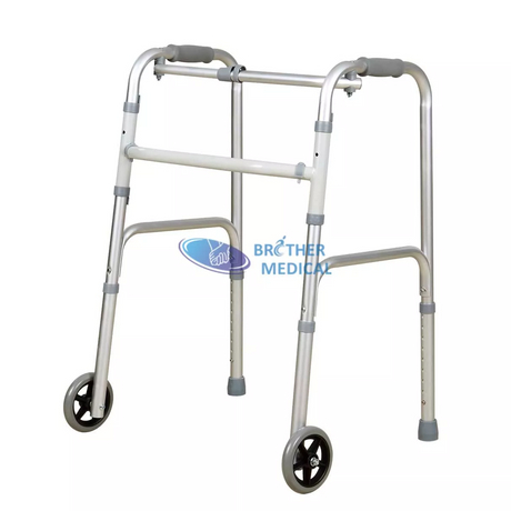 Compact Rollator Aluminum Walker Rehabilitation