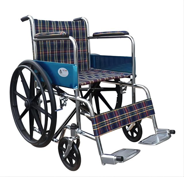 BME4611M Chrome Plated Wheelchair with Mag Wheel