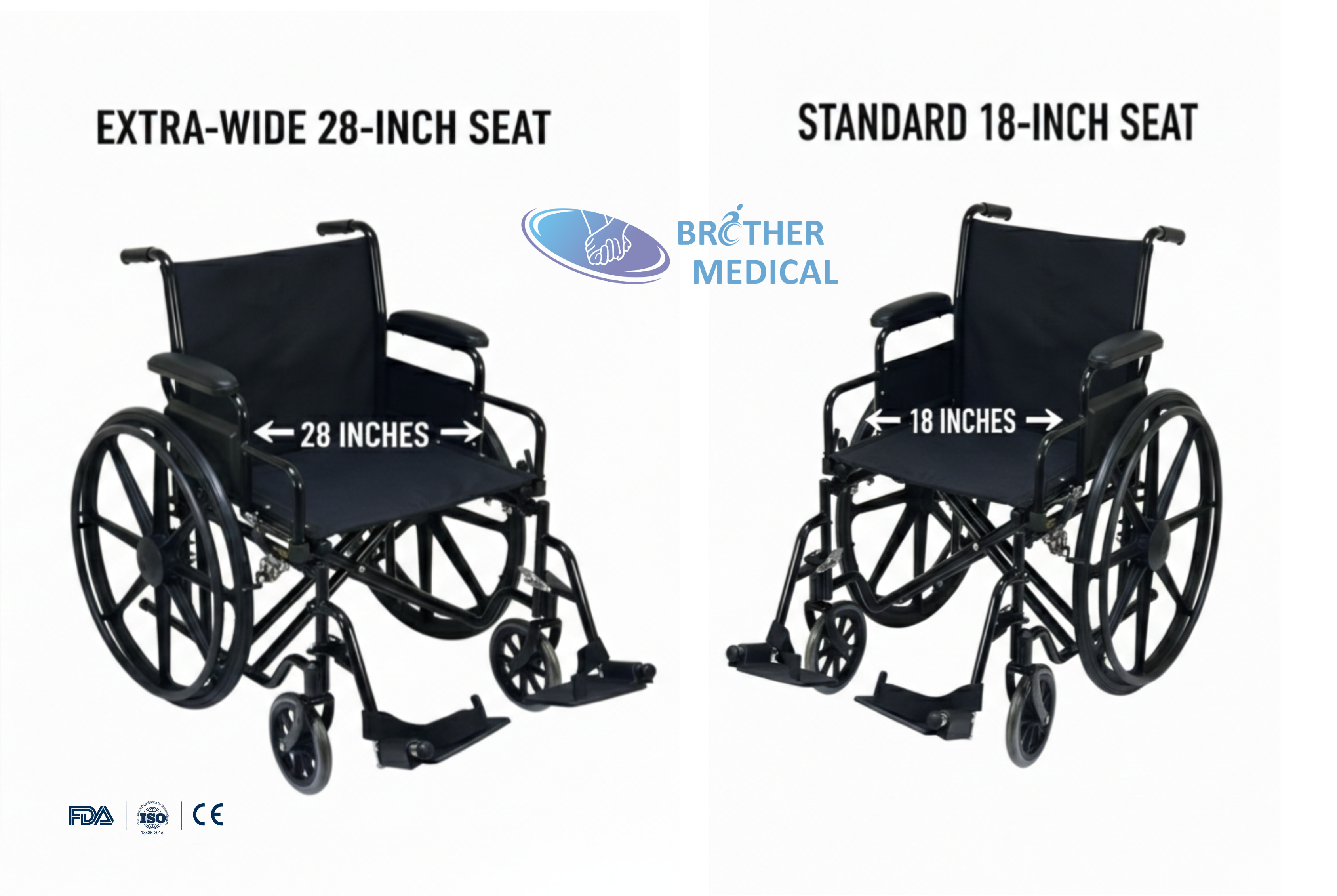 4613 seat width comparison, custom width increased to 28 inches, load-bearing capacity