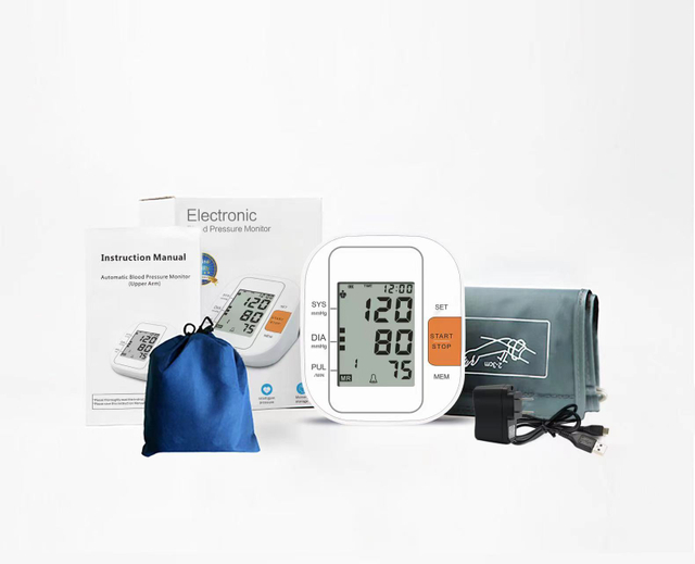 Heart Rate Monitor Portable Arm Type Blood Pressure Meter