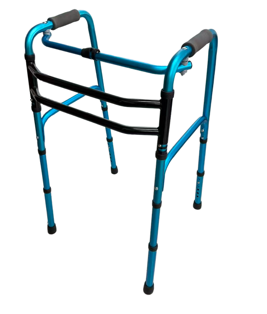 Blue Aluminum Walker Detachable Legs Manufacturer