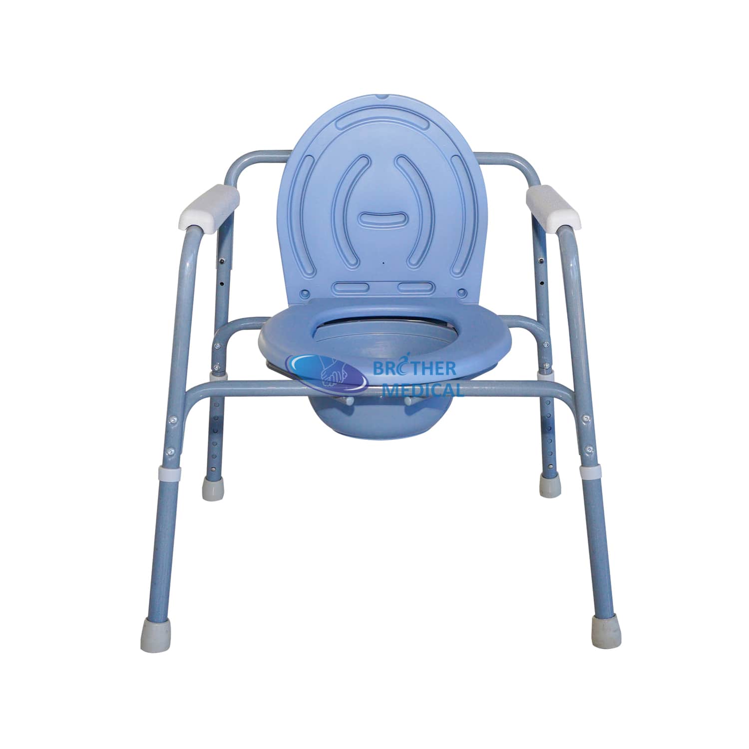 Height Adjustable Big Size Commode Chair Shower