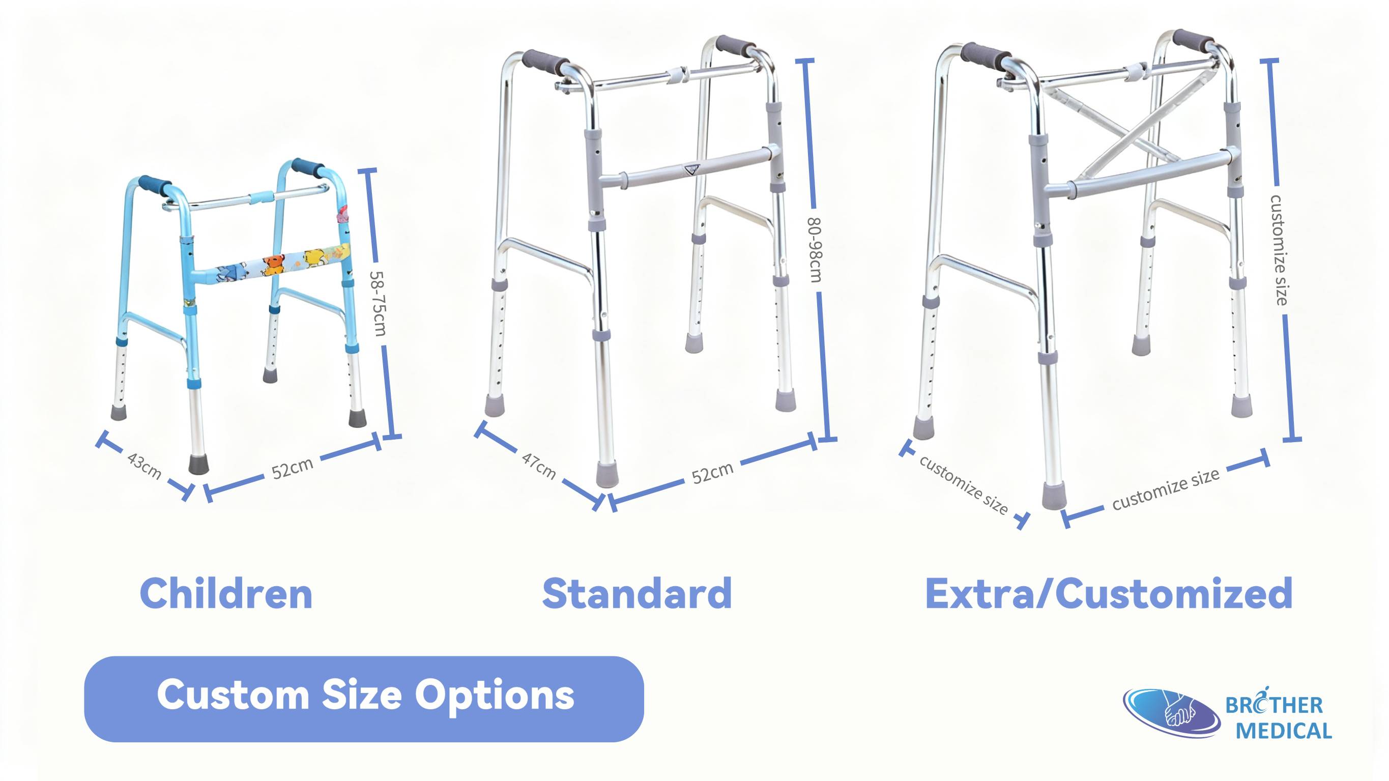 Customize Walker Size