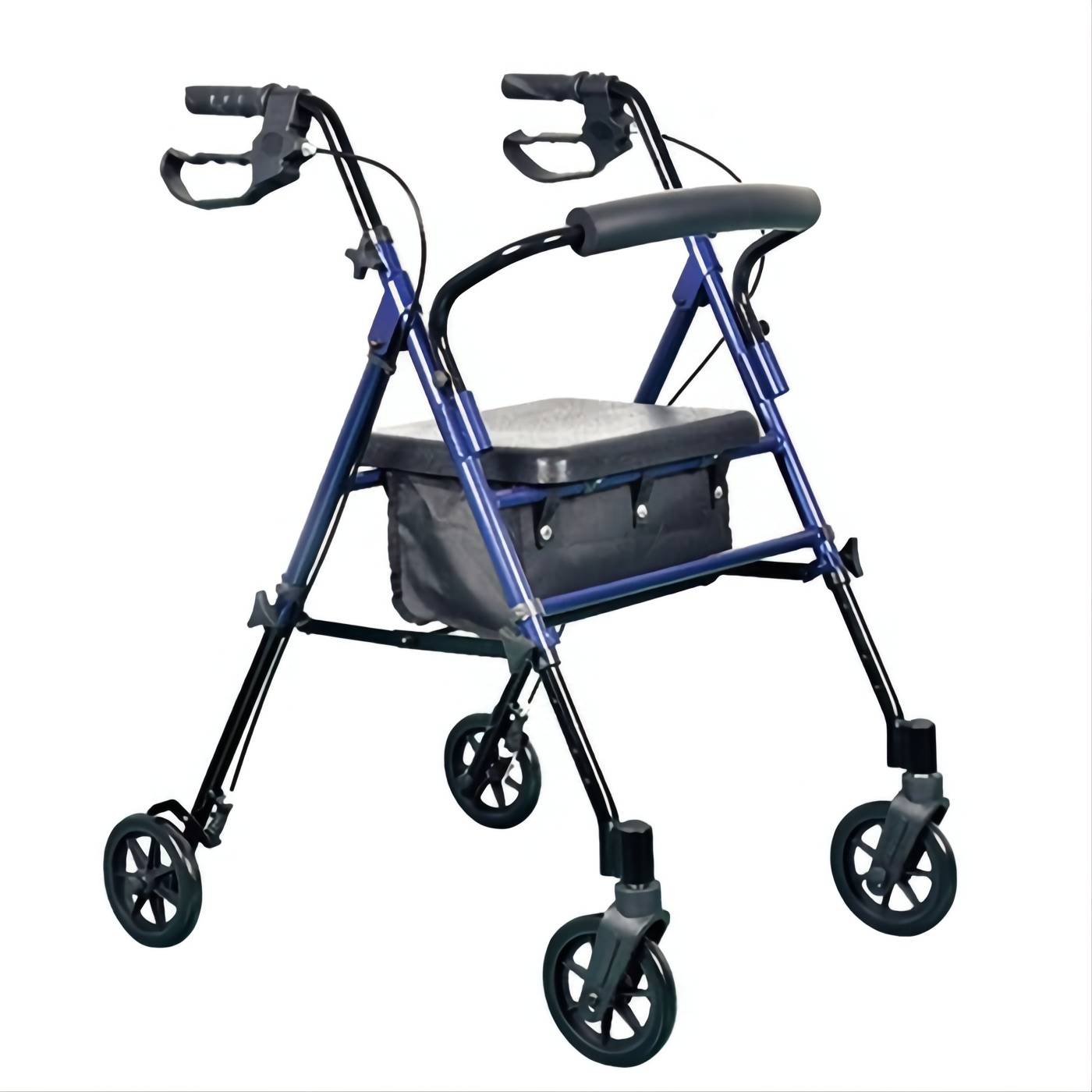 BME 861 Aluminum Portable Lightweight Folding Walker Rollator