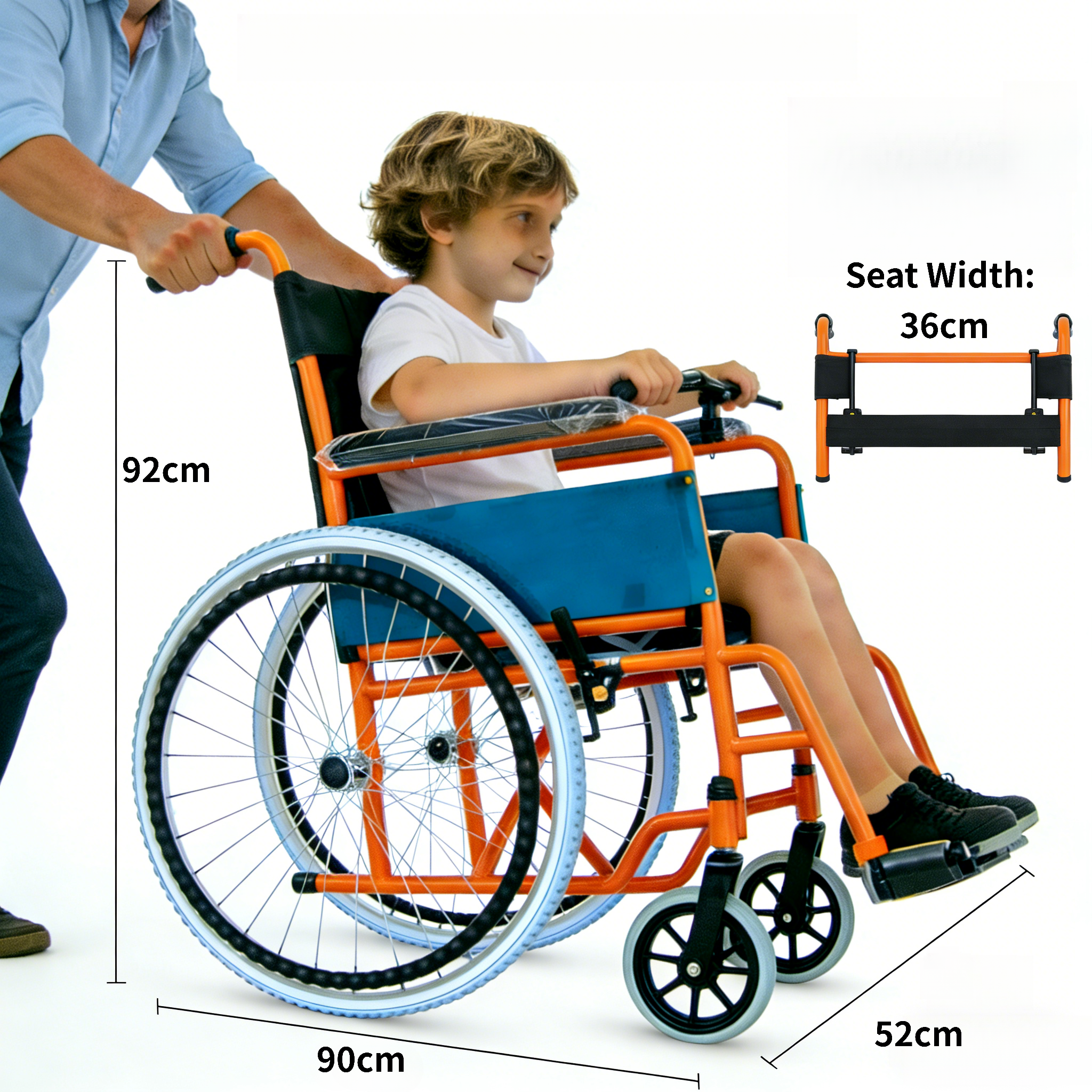 pediatric wheelchair seat width options 12 inch 14 inch 16 inch manufacturer China