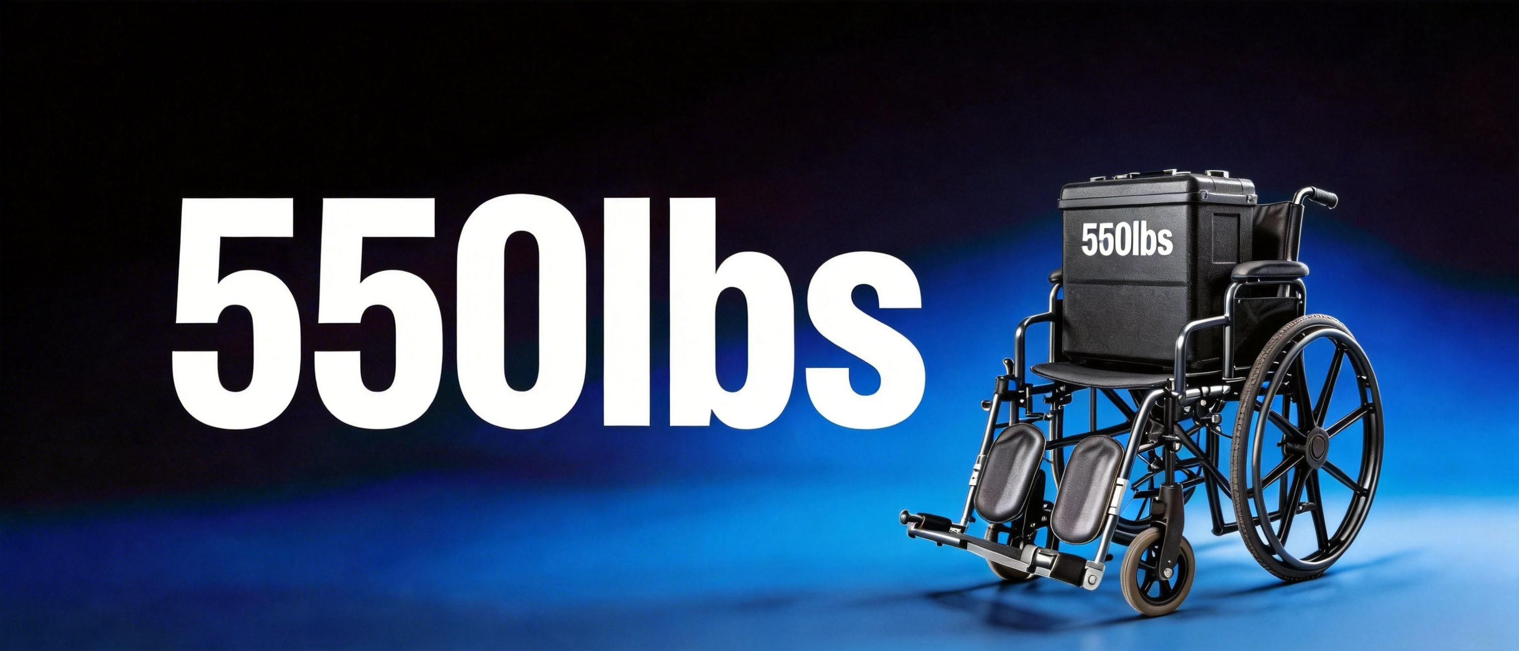 550lbs heavy duty wheelchair