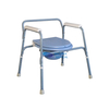 Height Adjustable Big Size Commode Chair Shower