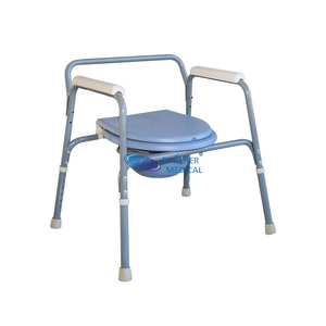 Height Adjustable Big Size Commode Chair Shower