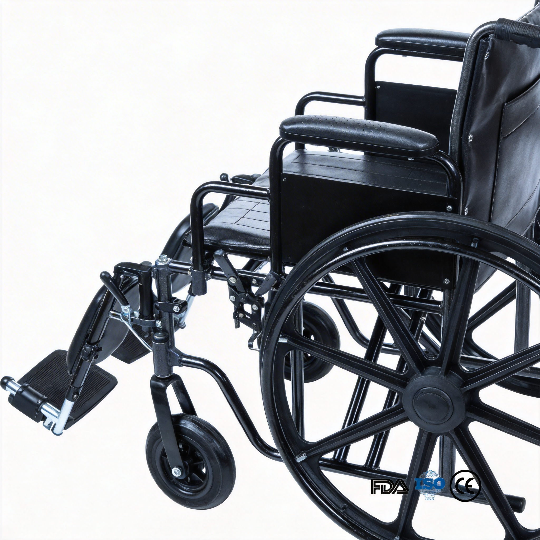 BME4618 28-Inch High-Capacity Bariatric Manual Wheelchair | 500 LBS Max Load