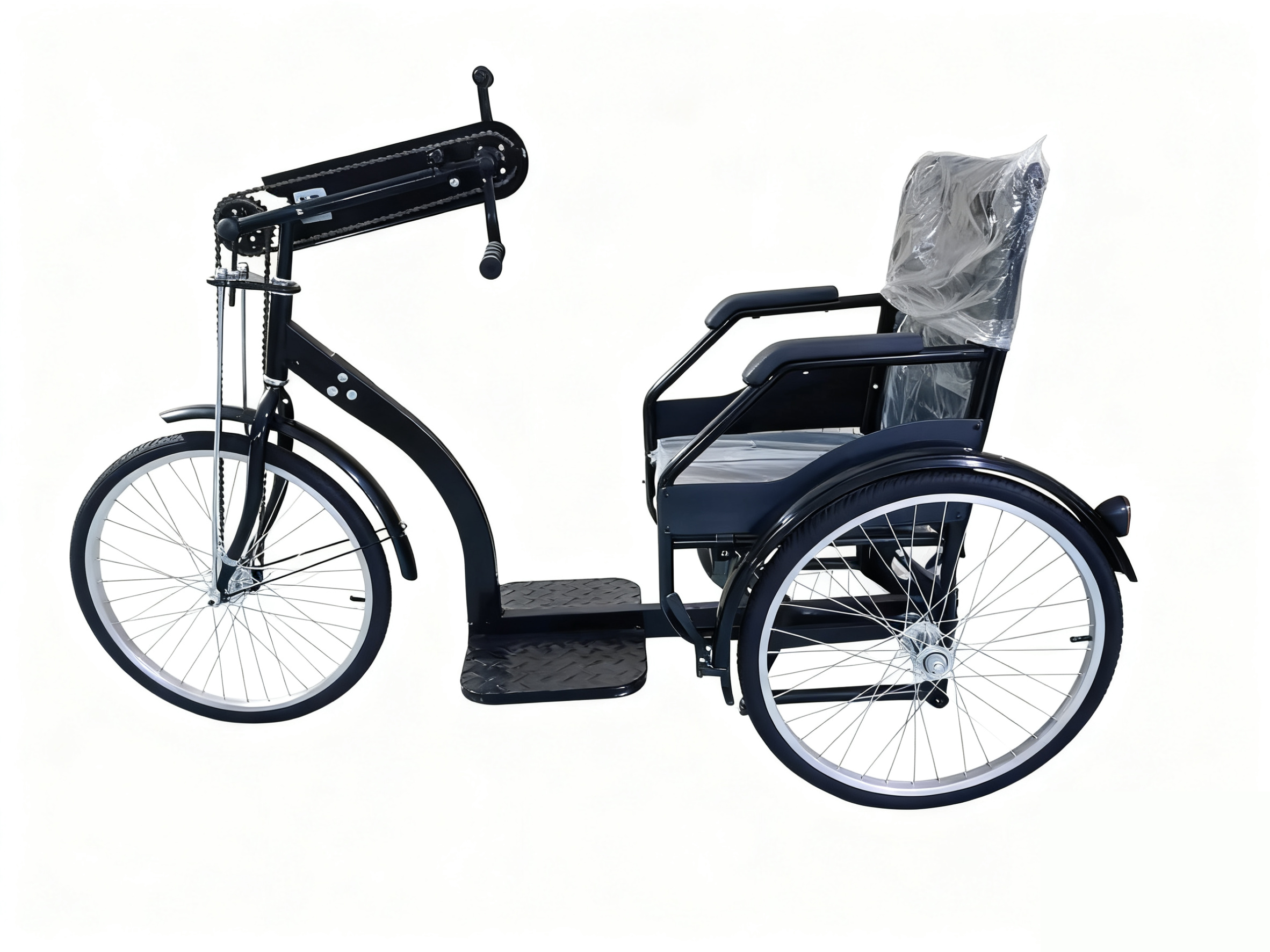 handbike; handcycle; hand-cranked triycle