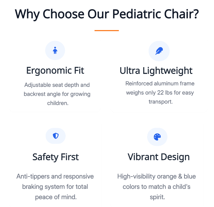 Advantages of Brother Medical Pediatric Wheelchair