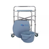 Self Propelled Small Medical Commode Chair With Wheels