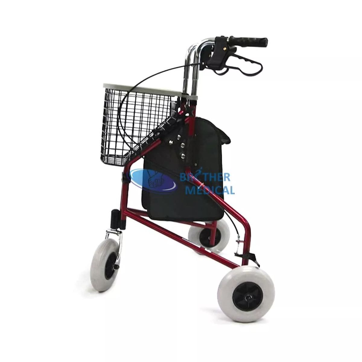 Adjustable 3 Wheel Rollator For Disabled