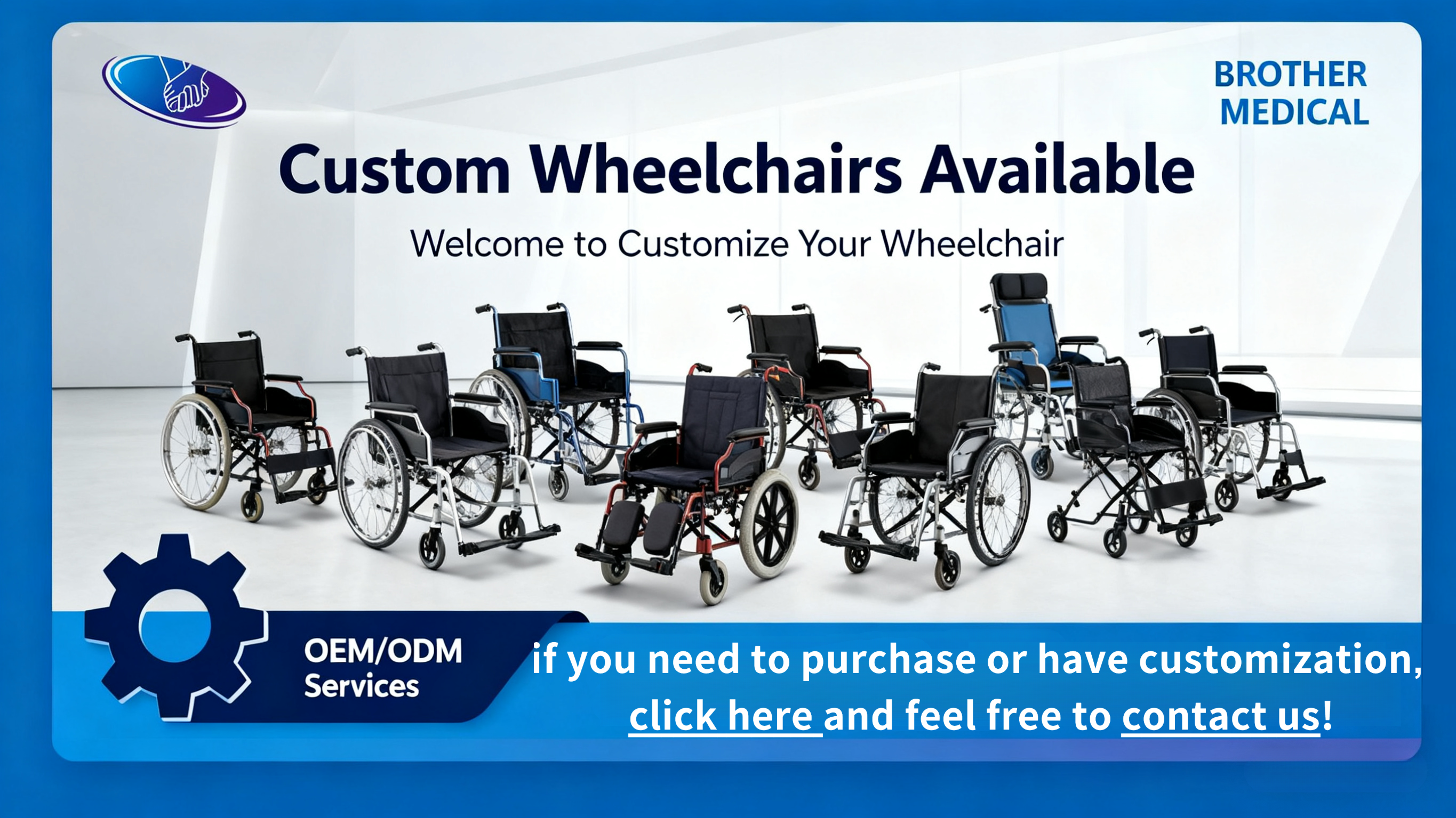 OEM & ODM services, custom wheelchairs