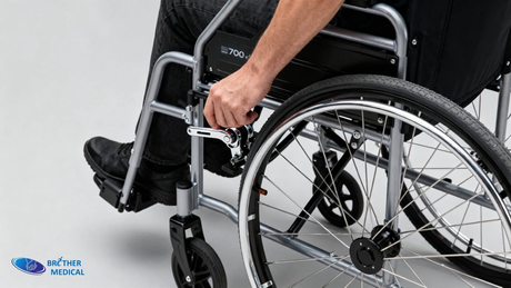 Aluminum brake and armrest locking system, precision CNC-milled for ergonomic comfort.png