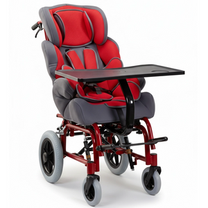 Red Cerebral Palsy Wheelchair for Baby