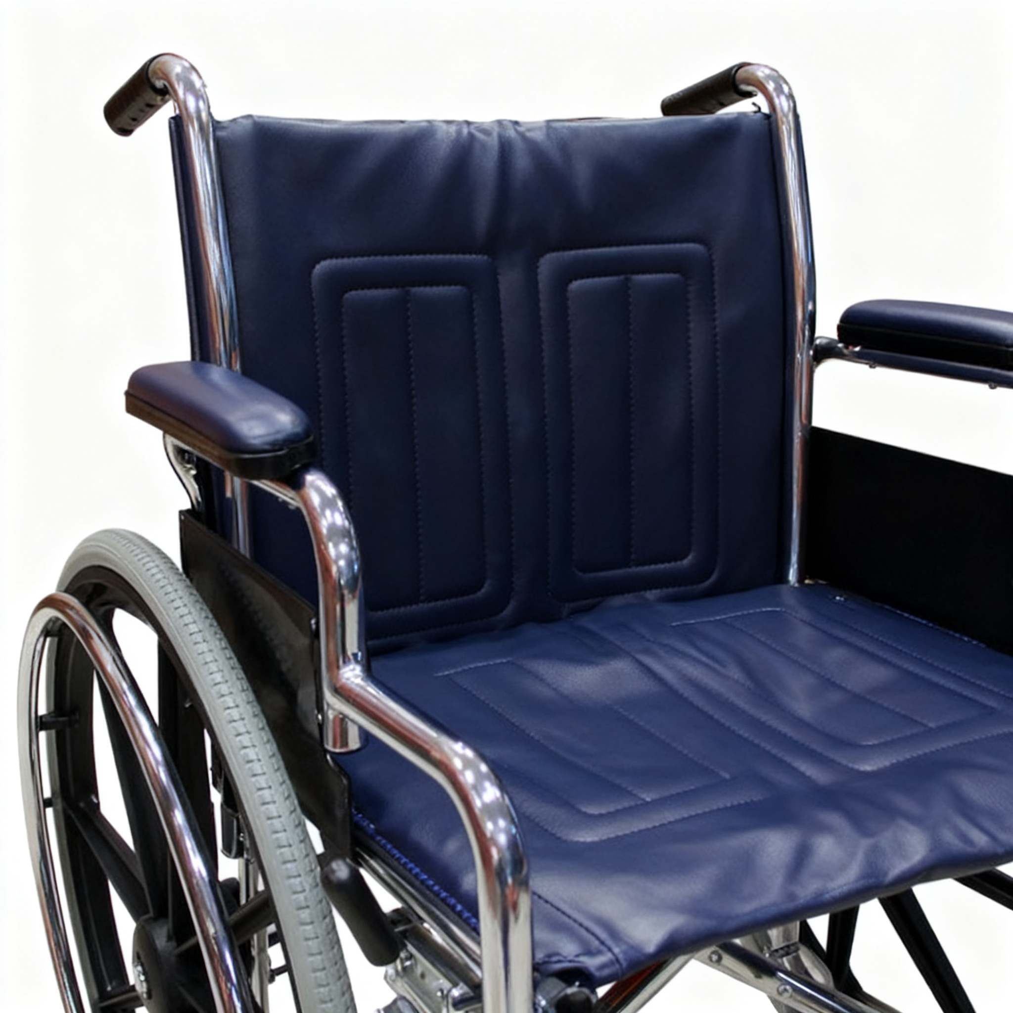 BME4618 Chrome Plated Bariatric Wheelchair - 400 lbs Heavy Duty Mobility
