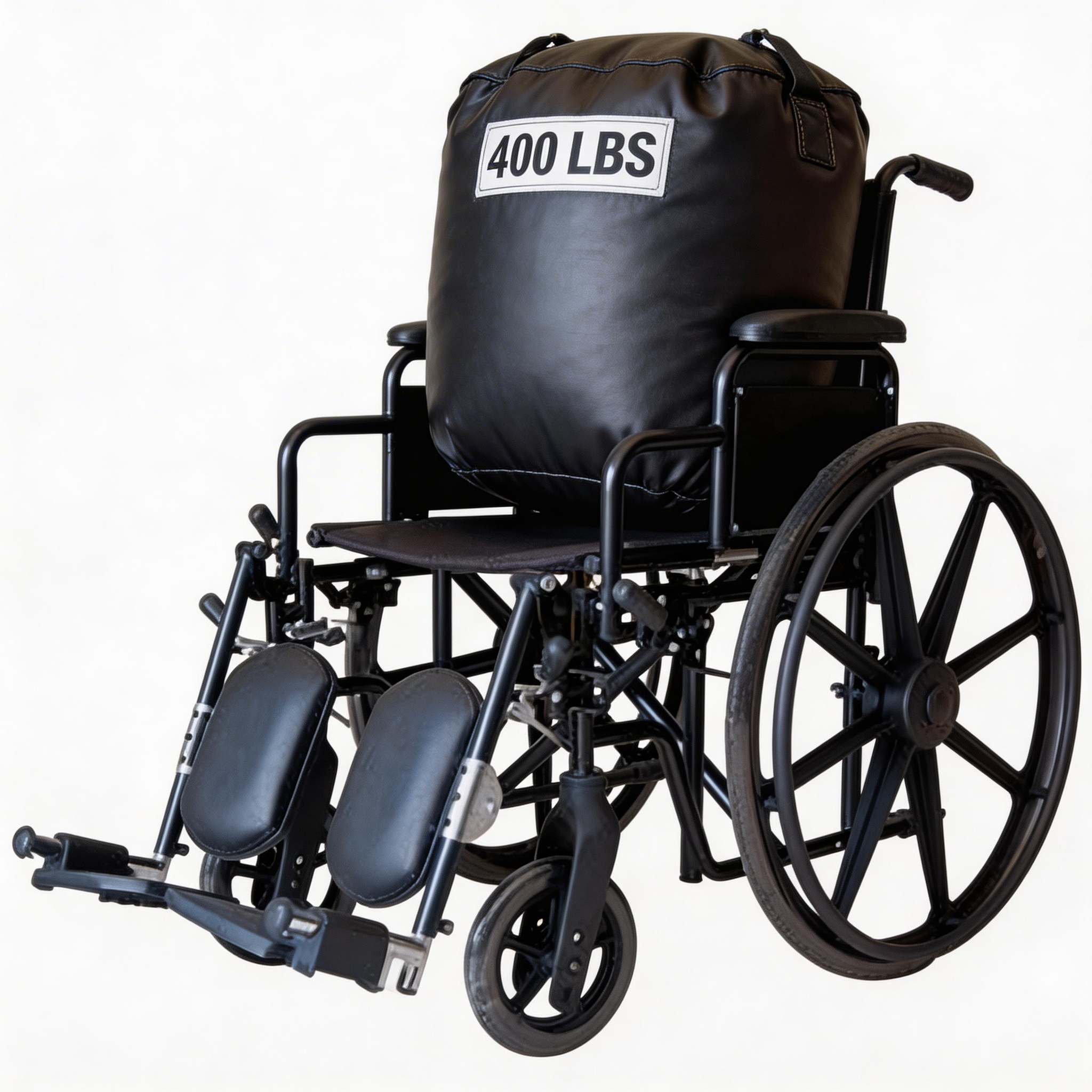 Bariatric Heavy Duty Wheelchair 22 Inch Seat 400 Lbs Capacity Weight Test - BME4618 Wholesale For Institutions & Hospitals Long-Term Rental