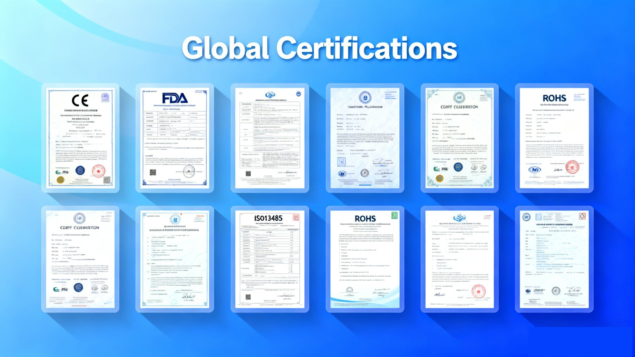 global certifications of custom wheelchair