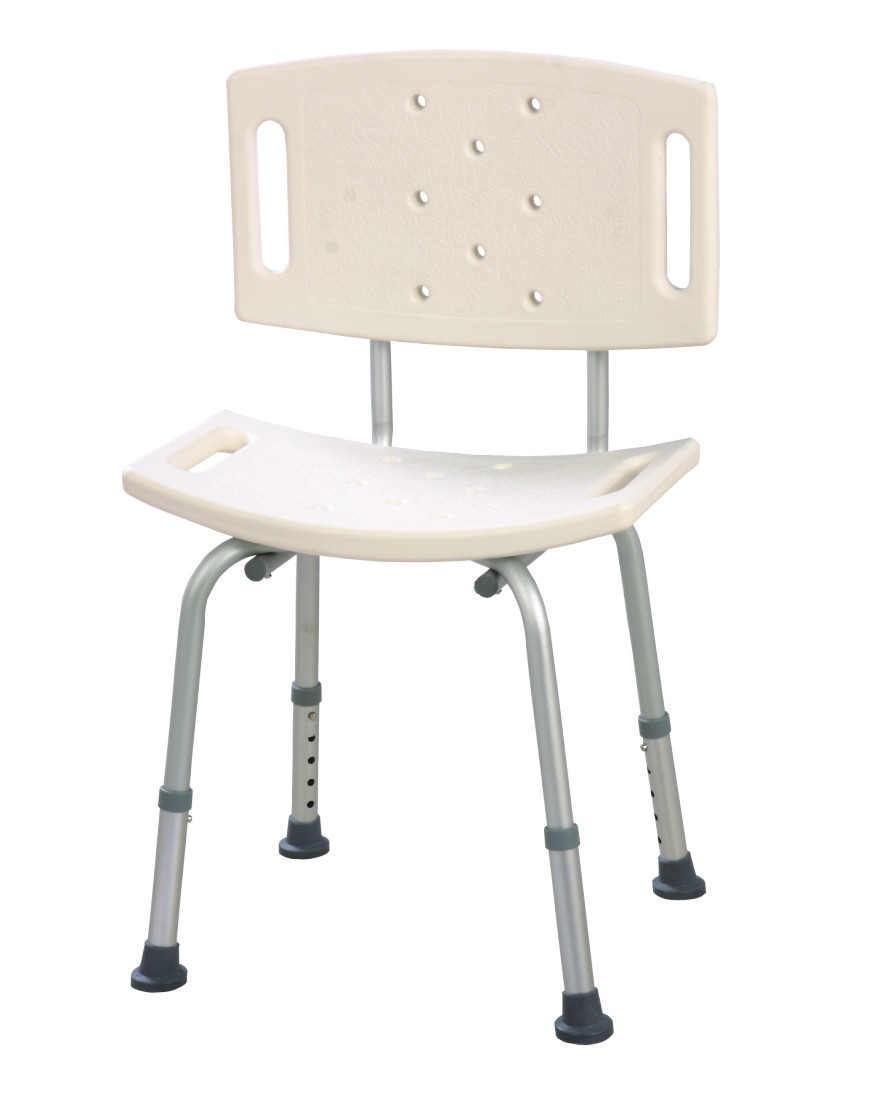 Bathroom Swivel Shower Chair With Backrest