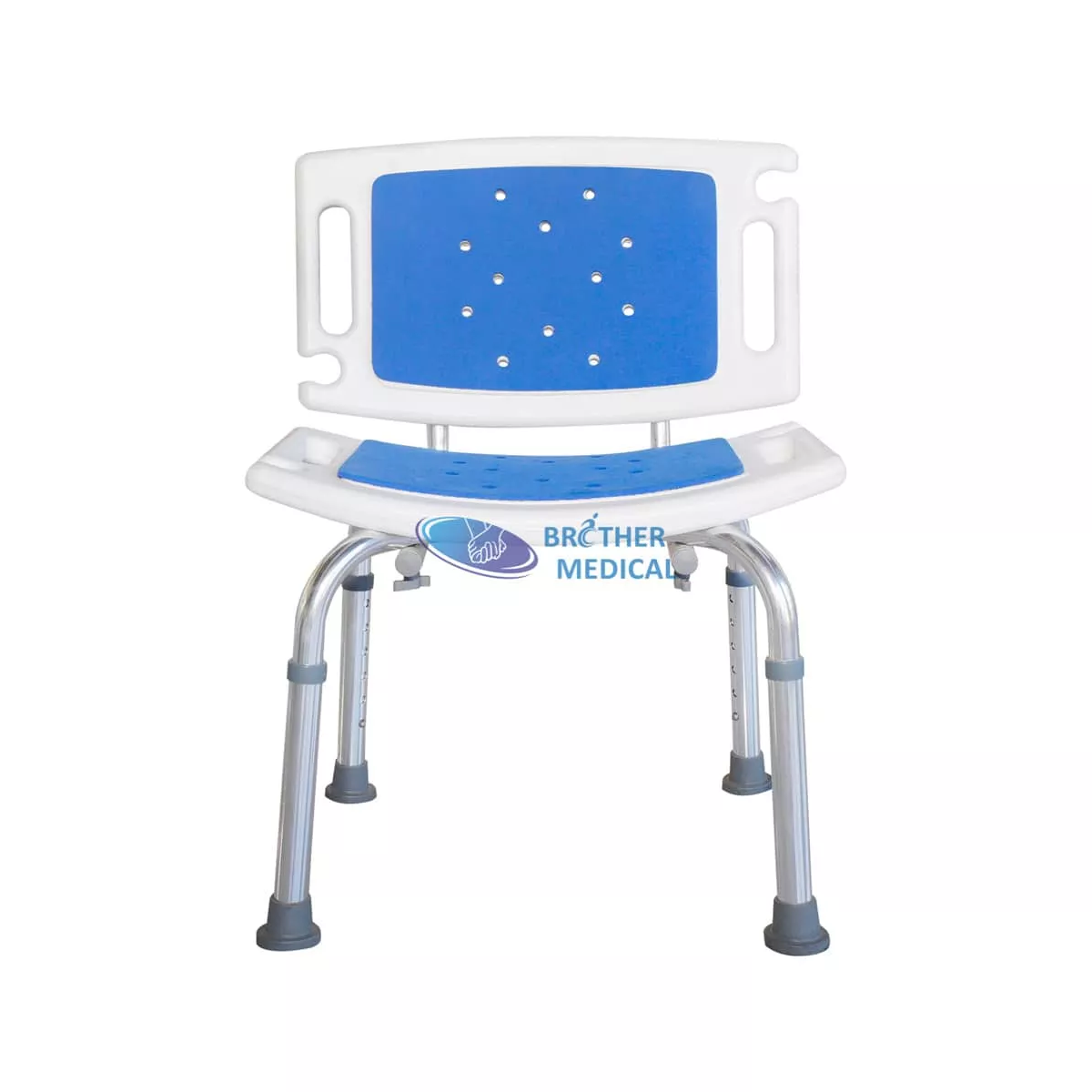 Folding Portable Shower Chair With Backrest For Elderly