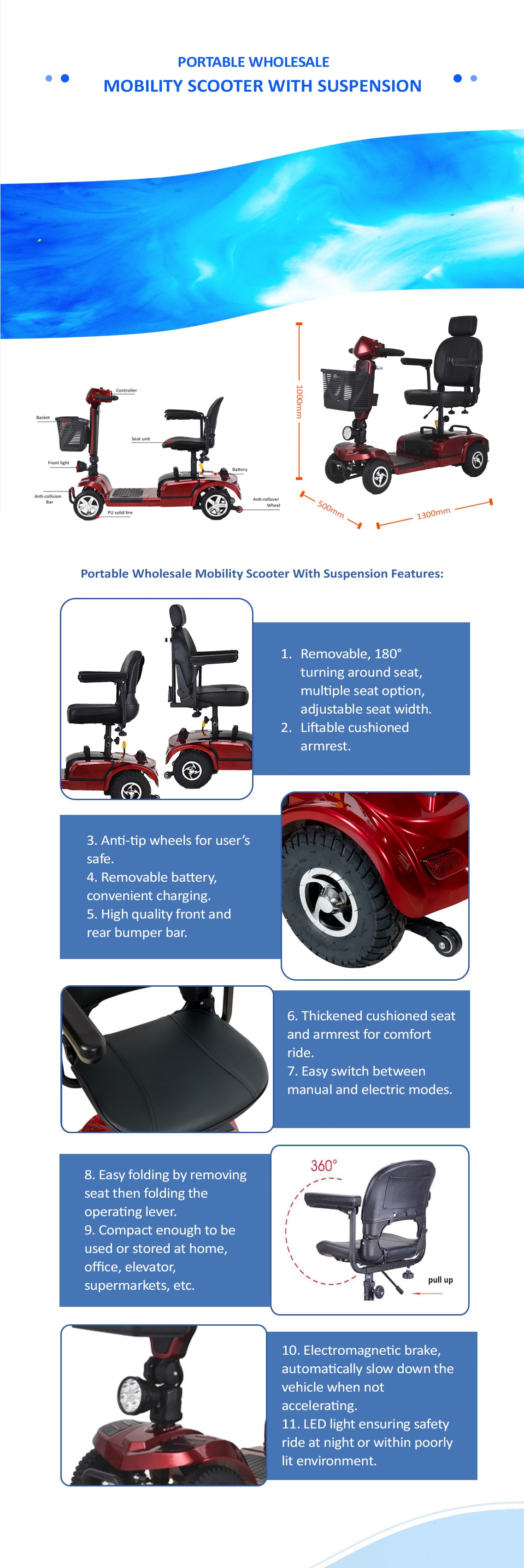 BME06 Mobility Scooter Specification