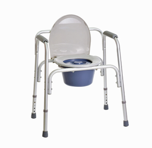 Self Propelled Small Medical Commode Chair