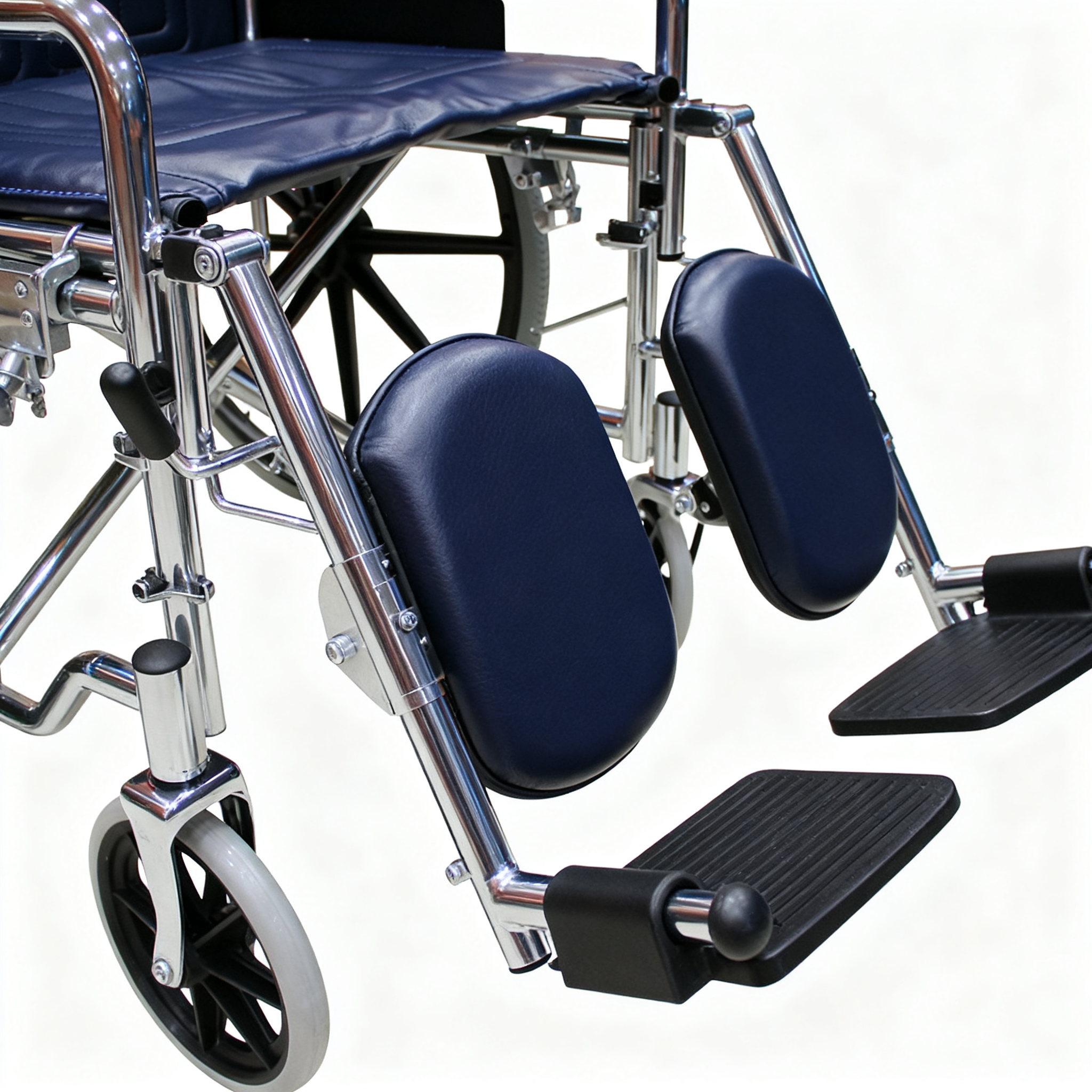 BME4618 Chrome Plated Bariatric Wheelchair - 400 lbs Heavy Duty Mobility