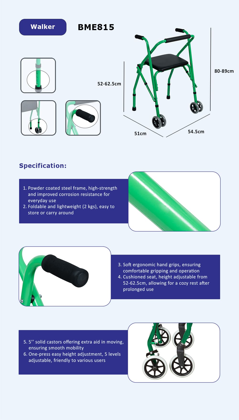 BME815 Walking Frame Specification