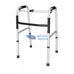 Lightweight Folding Walker Adjustable Height Waking Aid for Rehabilitation