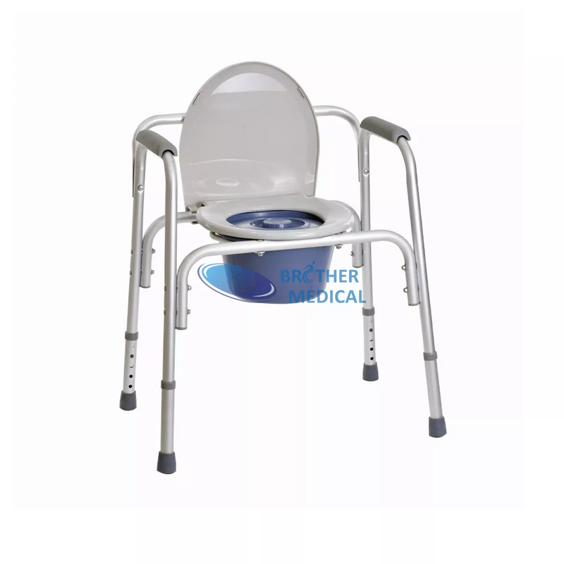 Self Propelled Small Medical Commode Chair