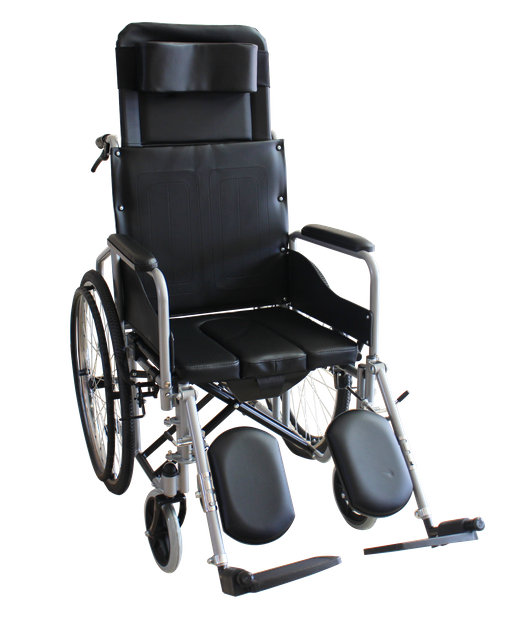 Transport Transfer Wheelchair With Commode