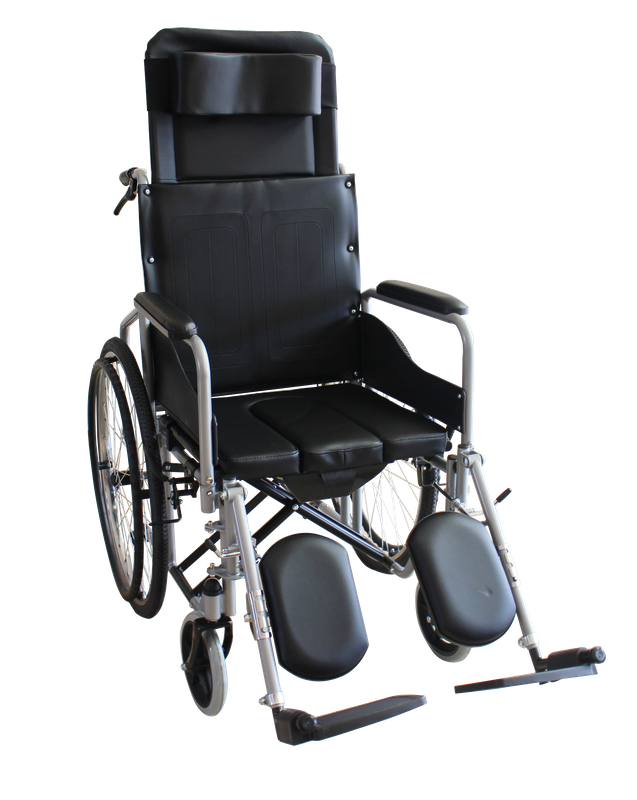 Transport Transfer Wheelchair With Commode