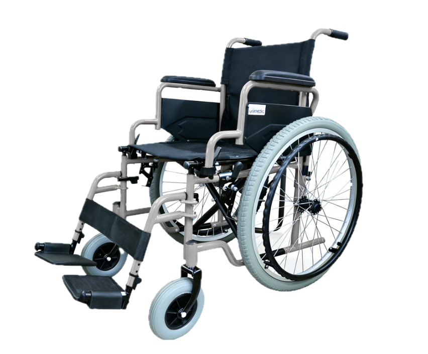 Custom all-terrain wheelchair with 2.125%22 rear wheel pneumatic tires for B2B distribution.png