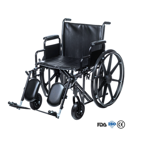 BME4618 28-Inch High-Capacity Bariatric Manual Wheelchair | 500 LBS Max Load