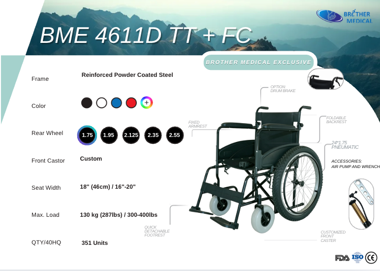 BME 4611D TT Custom Front Caster, All-Terrain.png