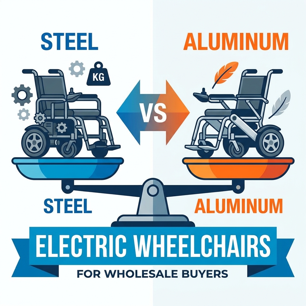 Steel vs Aluminum Electric Wheelchairs for Wholesale Buyers